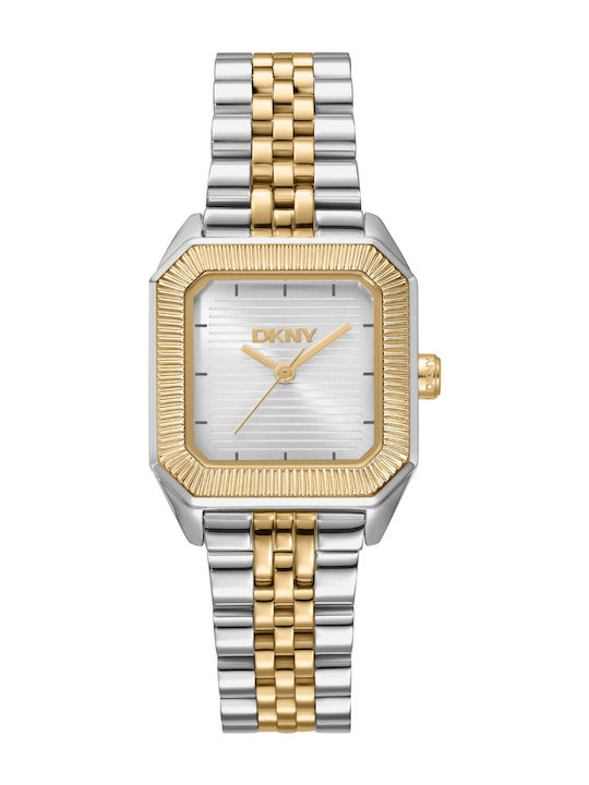 DKNY Ρολόι Μπαταρίας με Μεταλλικό Μπρασελέ
