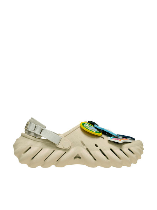 Crocs Echo Ανδρικά Σαμπό Μπεζ