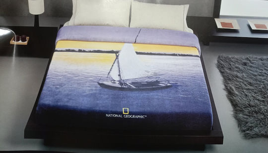 National Geographic Png Υπέρδιπλη 220x240εκ. Μπλε