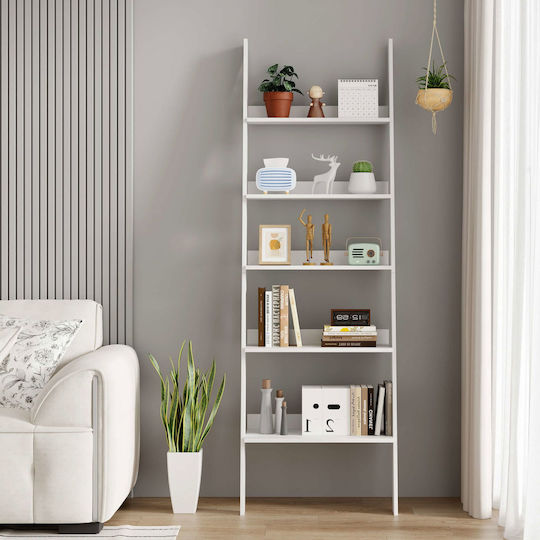 Weißes Bücherregal 61x32,5x189cm