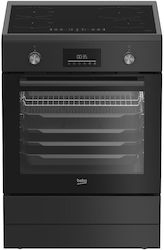 Beko Aragaz Liber Cu Plite Inductive Negru FBMA6930GA