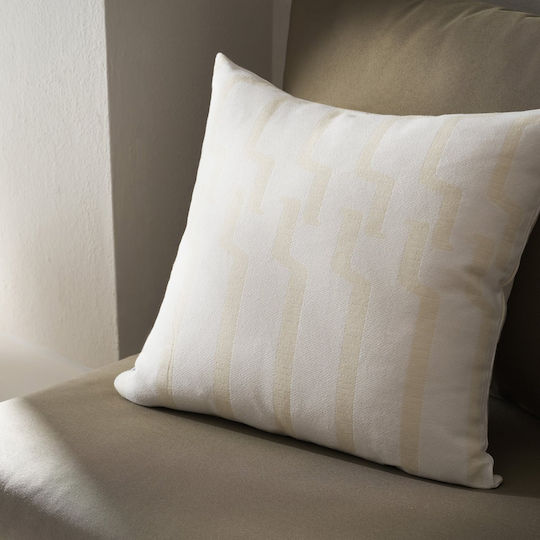 Gofis Home Μαξιλαροθήκη Clover Polar White 50x50εκ.