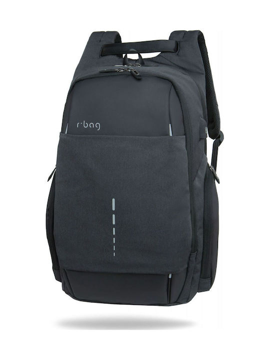 R-Bag Backpack Αδιάβροχο Μαύρο
