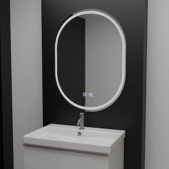 Alista Home Καθρέπτης Led Αφής 50x100cm Μπεζ