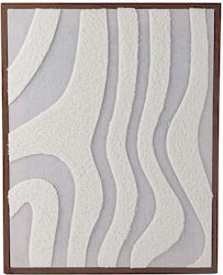 Estia Decorative Canvas Painting Fibra Wooden Frame 40x2,5x50cm Abstract Lines