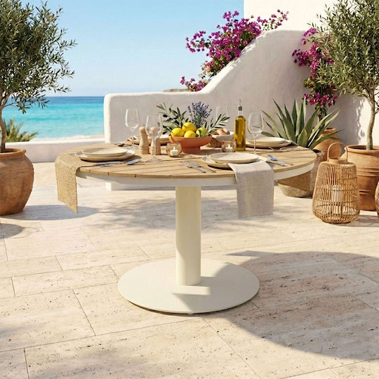 Garten- und Terrassentisch 150x150x73 Beige
