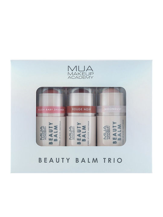 MUA Beauty Σετ Μακιγιάζ για τα Χείλη με Νεσεσέρ 3τμχ