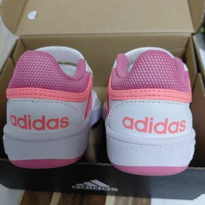 adidas Sport Inspired Hoops Παιδικά Sneakers με Σκρατς Cloud White / Acid Red / Rose Tone GW0440
