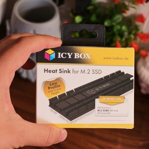 Icy Box Heat Sink for M.2 2280 SSD Ψύξη Μ.2 SSD Μαύρο IB-M2HS-701