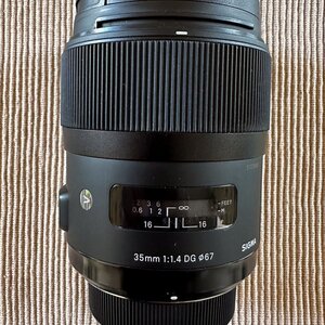 Sigma Full Frame Φωτογραφικός Φακός 35mm F1.4 DG HSM Σταθερός για Nikon F Mount Black