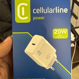 Cellular Line Φορτιστής Χωρίς Καλώδιο με Θύρα USB-C 20W Power Delivery Λευκός (ACHIPHUSBCPD20WW)