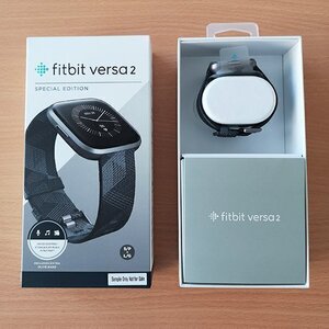 Fitbit Versa 2 40mm Αδιάβροχο Smartwatch (Black / Carbon)