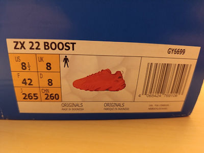 adidas ZX 22 Boost Ανδρικά Chunky Sneakers Semi Solar Orange