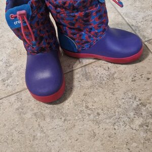 Crocs Classic Neo Puff Boot Παιδικές Μπότες Χιονιού Πολύχρωμες 210411-2ET