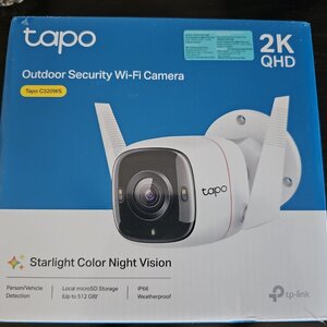 2x TP-LINK Tapo C320WS v2.2 IP Κάμερα Παρακολούθησης Wi-Fi Full HD+ 4MP Αδιάβροχη με Αμφίδρομη Επικοινωνία και Φακό 3.18mm