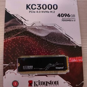 Kingston KC3000 SSD 4.1TB M.2 NVMe PCI Express 4.0 SKC3000D/4096G