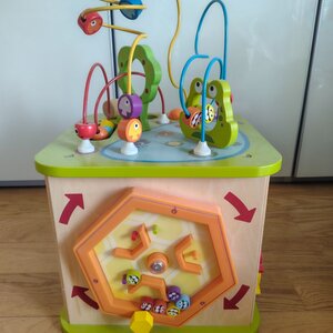 Hape Κύβος Δραστηριοτήτων Country Critters Play Cube από Ξύλο με Ήχους για 12+ Μηνών E1810