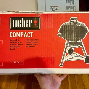 Weber Compact Ψησταριά Κάρβουνου Kettle με Καπάκι 57x57εκ. 1321004