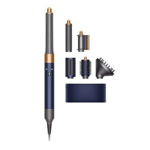 Dyson HS05 Airwrap Complete Long Volumise Ηλεκτρική Βούρτσα με Αέρα & Περιστρεφόμενη Κεφαλή για Ίσιωμα και Μπούκλες 1300W Prussian Blue/Rich Copper 581143-01