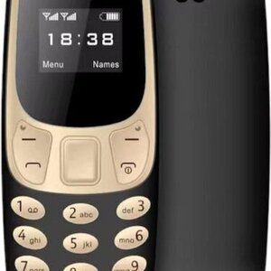 L8STAR BM10 Mini Dual SIM Κινητό με Κουμπιά Black/Gold