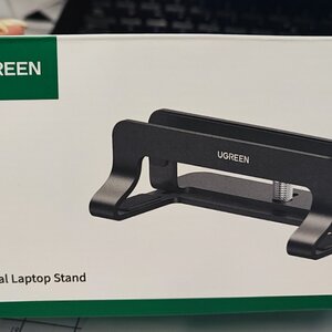 Ugreen Aluminum Vertical Stand Holder LP258 Vertical Laptop Stand έως 15.6" Silver
