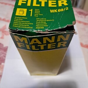 Mann Filter WK69/2 Φίλτρο Βενζίνης 4 Bar για Audi/Seat/Skoda/Vw