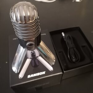 Samson Meteor Mic - USB Πυκνωτικό Μικρόφωνο USB Επιτραπέζιο για Φωνητικά σε Ασημί Χρώμα