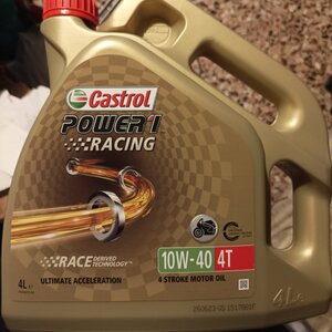 Castrol Power 1 Racing 4Τ Λάδι Μοτοσυκλέτας για Τετράχρονους Κινητήρες 10W-40 4lt