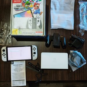Nintendo switch oled white super mario bros wonder edition