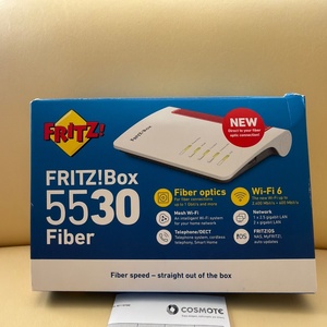 AVM FRITZ!Box 5530 Fiber Ασύρματο Router Wi‑Fi 6 με 2 Θύρες Gigabit