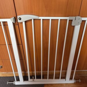 Trixie Διαχωριστικό Σκύλου 75-85x76 cm από Μέταλλο σε Λευκό Χρώμα 85 x 76 x 76εκ.