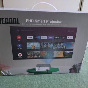 Mecool KP1 UK Plug Projector Full HD με Ενσωματωμένα Ηχεία Γκρι