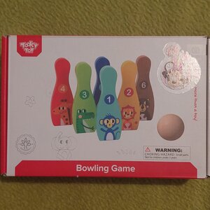 Tooky Toys Παιχνίδι Bowling Ξύλινες Κορίνες TH295