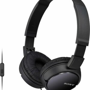 Sony MDR-ZX110AP Ενσύρματα On Ear Ακουστικά Μαύρα (Καινούρια μαξιλαράκια)