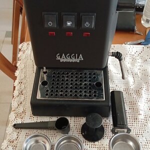 Gaggia Classic Pro E24 Μηχανή Espresso 1200W Πίεσης 15bar Thunder Black RI9481/14