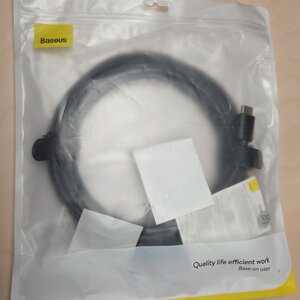 Baseus HDMI 2.0 Premium High Speed 4K 60Hz HDR Cable HDMI male - HDMI male 5m Μαύρο CAKGQ-D01
