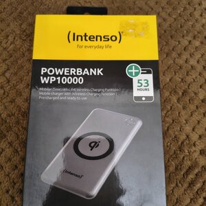 Intenso WPD10000 Wireless Power Bank 10000mAh 10W με 2 Θύρες USB-A και Θύρα USB-C Power Delivery Ασημί