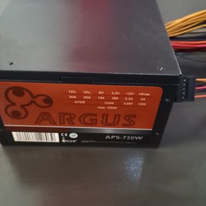 Inter-Tech Argus APS 720W Μαύρο Τροφοδοτικό Υπολογιστή Full Wired