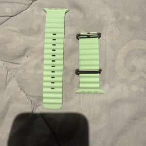 Apple Ocean Band Λουράκι Σιλικόνης Neon Green - Black Titanium Finish (Apple Watch Ultra 1 / 2 / 3) MGCL4ZM/A