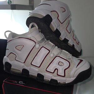 Nike Air More Uptempo '96 Ανδρικά Sneakers White / Team Red / Summit White / Team Best Grey FB1380-100