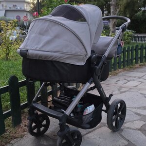 Kinderkraft Moov 2 Ρυθμιζόμενο Καρότσι 3 σε 1 Kατάλληλο για Nεογέννητο Moonlight Grey 16kg KSMOOV02GRYEV00