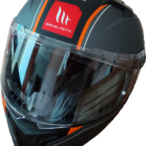 MT Braker SV Charm B4 Black / Orange Matt Κράνος Μηχανής Full Face ECE 22.06 1600gr MTH000KRA523