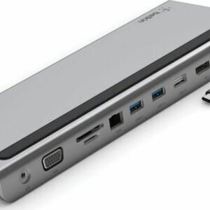 Belkin Connect USB-C Docking Station με HDMI/DisplayPort 4K PD Ethernet και σύνδεση 3 Οθονών Ασημί