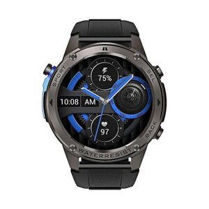 BlitzWolf BW-Voyager1 52mm Αδιάβροχο Smartwatch με Παλμογράφο (Μαύρο)