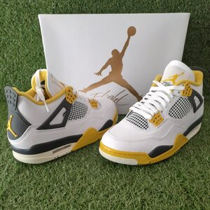 Nike Αθλητικά Παιδικά Παπούτσια Running Jordan 4 Retro Vivid Sulfur AQ9129-101 Κίτρινα