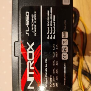 Inter-Tech Nitrox SL-550W rev. 2.4 550W Μαύρο Τροφοδοτικό Υπολογιστή Full Wired