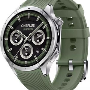 OnePlus Watch 3 Stainless Steel 46mm Αδιάβροχο με Παλμογράφο (Emerald Titanium)