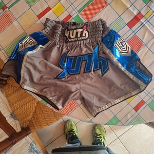 Σορτσάκια Muay Thai Venum Wolf Atak Muay Thai Shorts Black Grey