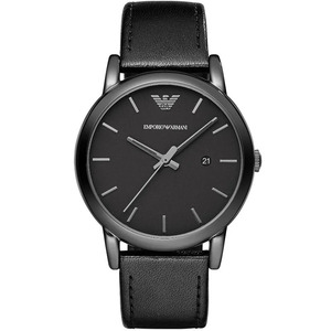 Emporio Armani Classic Ανδρικό Ρολόι 41mm Μπαταρίας με Μαύρο Δερμάτινο Λουράκι AR1732
