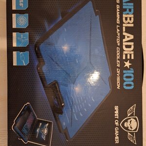 Spirit of Gamer Air Blade 100 Cooling Pad για Laptop έως 15.6" με 2 Ανεμιστήρες και Φωτισμό Μπλε